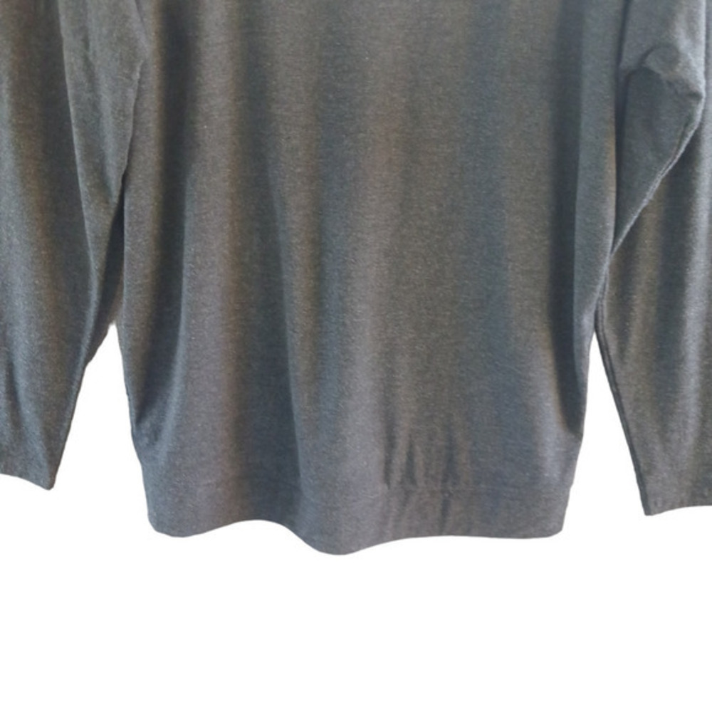 Life Is Good Supreme Blend Pullover Women XS Gray Embroidered Love Oversized - Picture 6 of 13